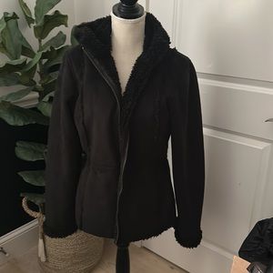 Faded Glory Faux Shearling Jacket Size Medium
